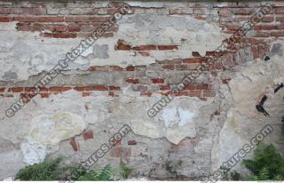 wall brick plastered